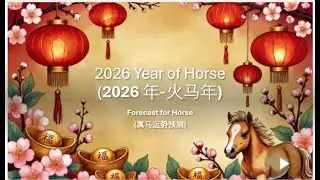 2026 Year of Fire Horse - Forecast for Horse | 2026 年属马运势预测（火马年)