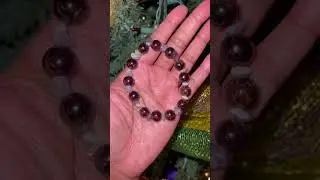Garnet and Amethyst stretch bracelet #amethyst #crystals #gemstone #crystal #quartz #gems #garnet