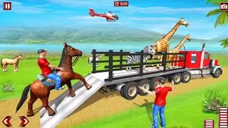 Wild Animal Transporter Truck Simulator 2019 - Zoo Animals Transport - Android