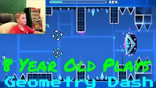 8 Year Old Plays Geometry Dash! Geometry Dash Challenges! | SamCredible Attempts