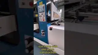 Lead edge automatic die cutting machine with full stripping section#corrugated #cardboard