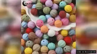 20Pcs 14mm Colorful Round lanterns Beads Silicone Chew Beads For Nursing Teether Toy DIY Necklace Br