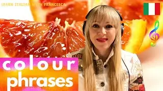 Enjoy learning Italian colour phrases Phrase - Amaze Lesson PA1