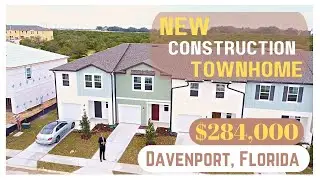 Touring The Best Priced New Construction Townhomes In Davenport, Florida | Happy New Year Everyone!