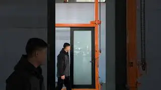 Aluminum outward casement door with smart lock