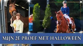 Esra en Halloween op het NK dressuur | PaardenpraatTV