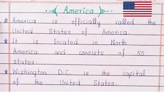 10 Lines on America 🇺🇸 | Short English Essay on United States | Easy & Powerful Lines
