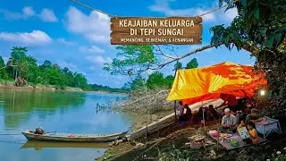Tiga hari tiga malm beramai² fishing camp di tepi sungai sekedar mancing dan bersenag²