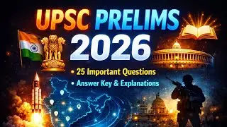 UPSC Prelims 2026 🔥 25 Sure Shot Questions | GS MCQ Practice | Hindi Medium #shivamsir