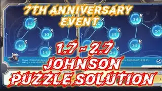 MLBB 7th ANNIVERSARY EVENT | PUZZLE SOLUTION JOHNSON  | MINI GAME | 1.7 and 2.7  PUZZLE COMPLETED