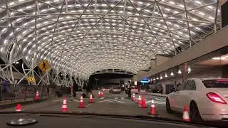 Atlanta Airport North Terminal Canopy At Night
