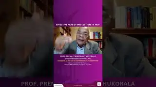 PT1 | Effective rate of protection in 1979 | Prof Premachandra Athukorala