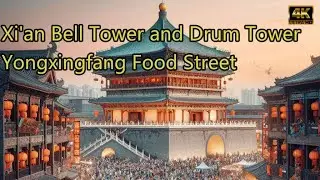 Xi'an Drum Tower and Bell Tower&Yongxingfang Food Street/西安鐘樓 鼓樓 永興坊美食街