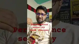 performance security bank charges | bank guarantee charges | security depoty in tender | bank charge