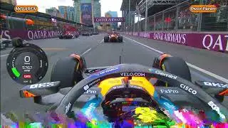 Oscar Piastri onboard race start in Baku