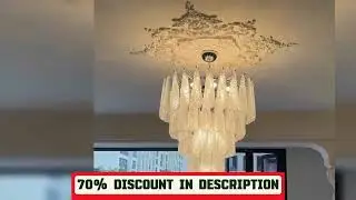 A must-have product!&nbsp;Vintage Nordic Glass Ceiling Chandeliers Luxury Led Lights Modest Hanging Lam