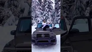 Mercedes Benz AMG G Class Snow ❄️ #gclassamg #gelik #гелик #black #snow