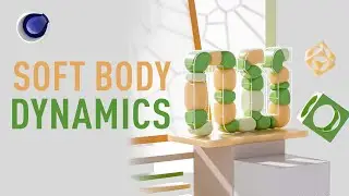 Cinema 4D : Soft Body Dynamics  | 3D Type with Letter Chho "អក្សរ ឈ"