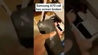 Samsung A70 call has broken screen. #smartphone #tech #ringtone #music #samsung #galaxy #galaxys10