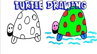 Turtle Drawing for Kids