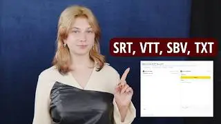 Convert subtitle formats: SRT, VTT, SBV, Text - Free, Open Source