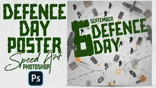 War / Defence Day Poster Design in Photoshop | Speed Art