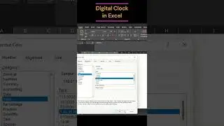 How to make digital clock in excel #digitalclock #exceltutorial #excel #trendingshorts