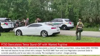 FCSO Deescalates Tense Stand-Off with Wanted Fugitive