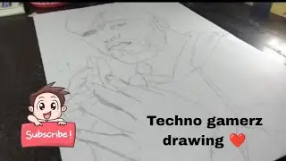 Drawing ❤️ @TechnoGamerzOfficial  (Timelamps) 