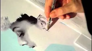Audrey Hepburn - pen drawing (James Mylne)