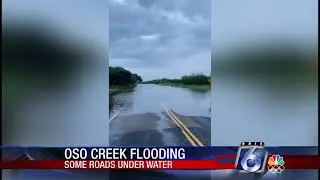 Oso Creek flooding into some nearby neighborhoods