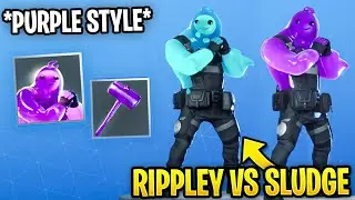 How to Unlock PURPLE Rippley vs Sludge Edit Style! (Overtime Challenges) Fortnite Battle Royale