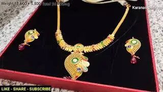 Designer Gold Necklace Sets | Gold Jewellery #2