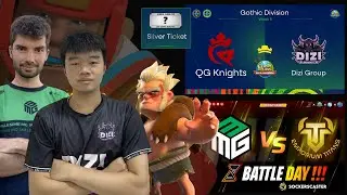 🔴LIVE DIZI VS QG KNIGHTS | SILVER TICKET .GLOBAL CC | MILLESIME MG VS EMPORIUM T. | CLASH OF CLANS