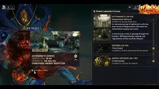 Warframe Magnacidium ( Deimos ) Mission Exterminate level 50-60
