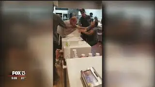 Man arrested after grabbing McDonald's clerk in fight over straw