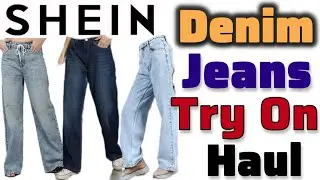 shein Denim Jeans Try On Haul | Starting Rs 700 only | Wide Leg,Straight Leg Womens Jeans Haul #haul