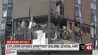 Explosion in Austintown damages apartment building, leaving several hurt