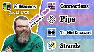 NYT Connections, Pips, Mini Crossword, and Strands | Jan 21, 2026
