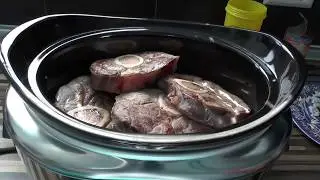 Beinscheibe im Slow Cooker
