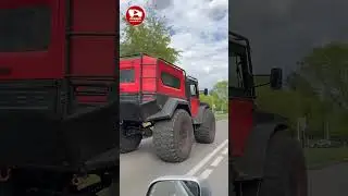 Вездеход Тингер ТФ4 ПРО на улицах города, в потоке, на дорогах общего пользования.