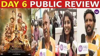 Day 6 Ponniyin Selvan 1 Tamil Public Review | #PS1 Tamil | Mani Ratnam | AR Rahman | Public Review