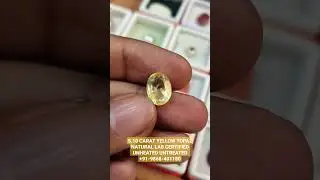 5.10 CARAT YELLOW TOPAZ - NATURAL UNHEATED UNTREATED - LAB CERTIFIED | +91-9868-401180