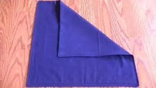 2 x Flannel Cloth Napkin 2 Layers Navy Blue 12 in x 12 in 100% Cotton Nina's Soap N22S70