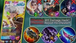 20 Kills!! One Shot Build Yin Crazy critical Damage!!- Build TOP 1 Global Yin #gamingvideos #mlbb