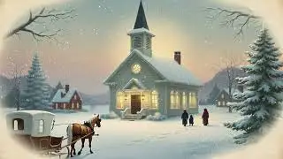 Snowy Christmas Village Animation | Classic Holiday Hymn