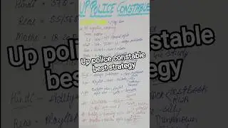 UP police constable best strategy #uppoliceconstable #uppolice #upp #uppolicestrategy #12hourstudy