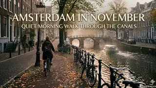 Getting Lost İn Amsterdam 4K | Walkıng Tour | No Music | No Talking | Relaxing City Sounds Asmr