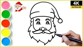 How to draw Santa Claus easy step by step 🎅 #santaclaus #merrychristmasdrawing