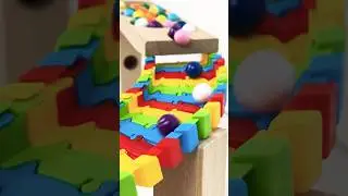 Marble Run Race HABA Slope Colourful Fast Course #marblerun #asmr #satisfying #haba